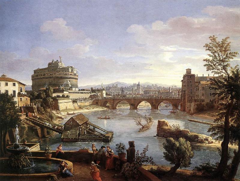 WITTEL, Caspar Andriaans van The Castel Sant Angelo from the South China oil painting art